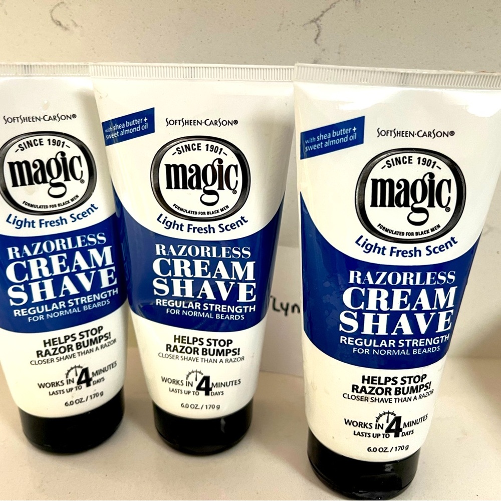 Magic razorless cream shave light fresh scent original‎ strength 6 oz